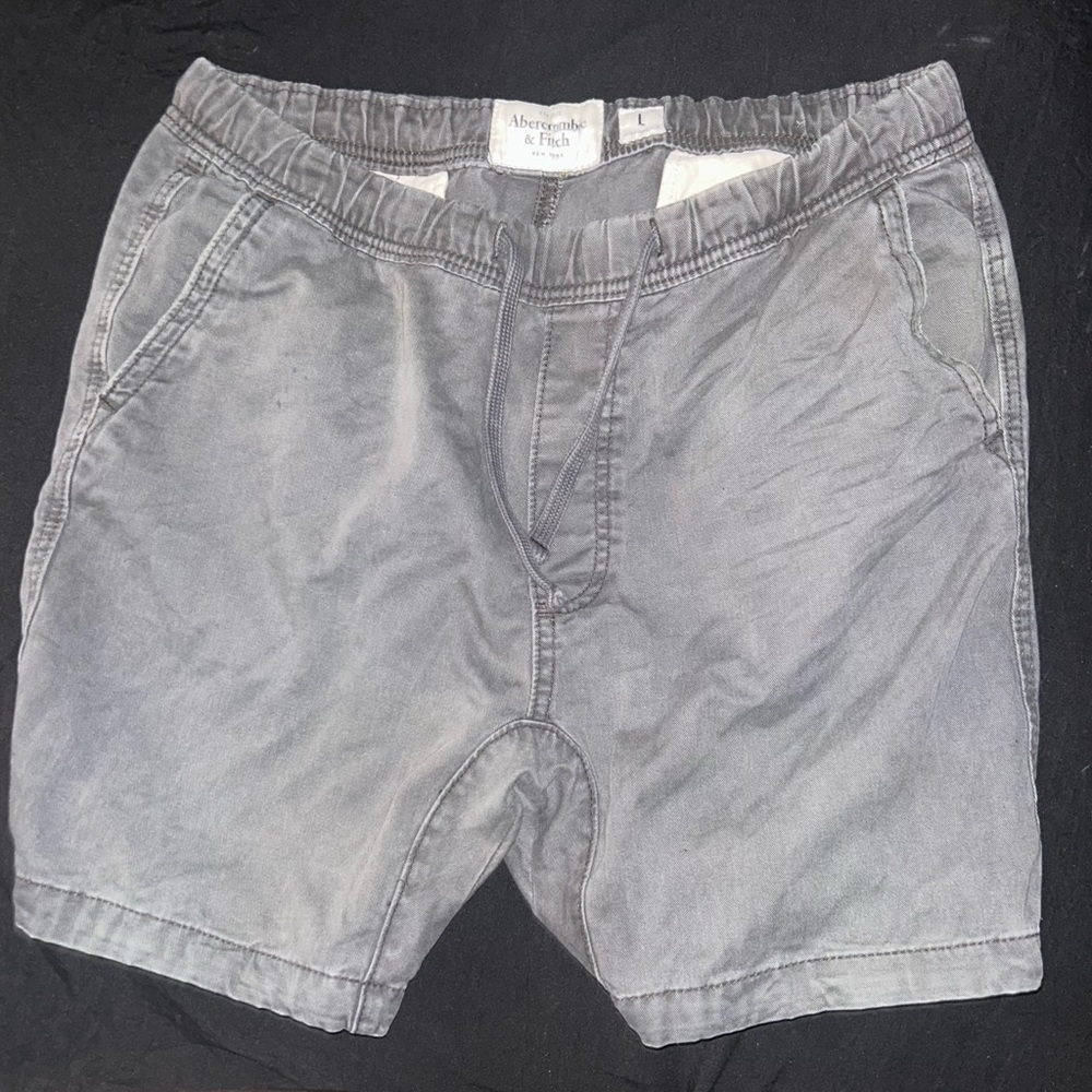 Abercrombie Fitch Shorts Men L Cargo Button Fly Drawstring